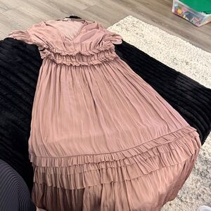 Elegant Pink Maxi Dress